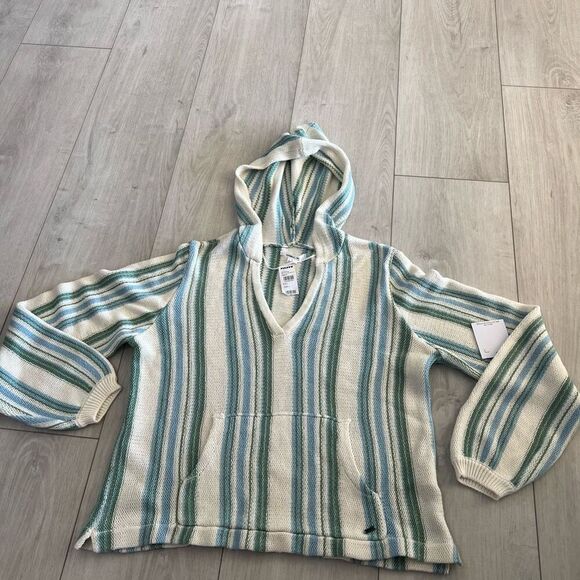 COPY - O'NEILL Striped Pullover Hoodie Women size L - Picture 1 of 7